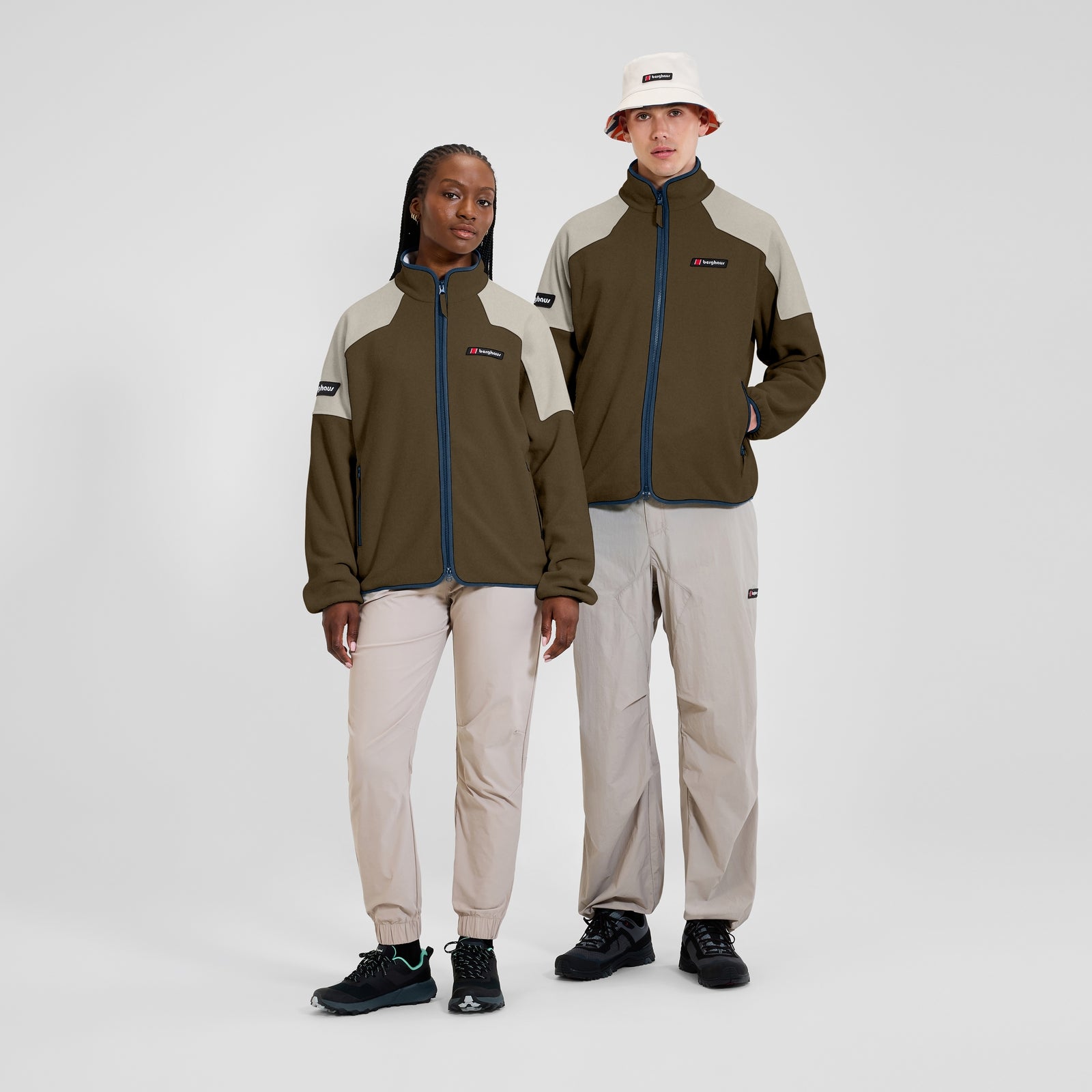 Unisex 1997 Fleece Jacket - Brown/Grey – Just Hazaar