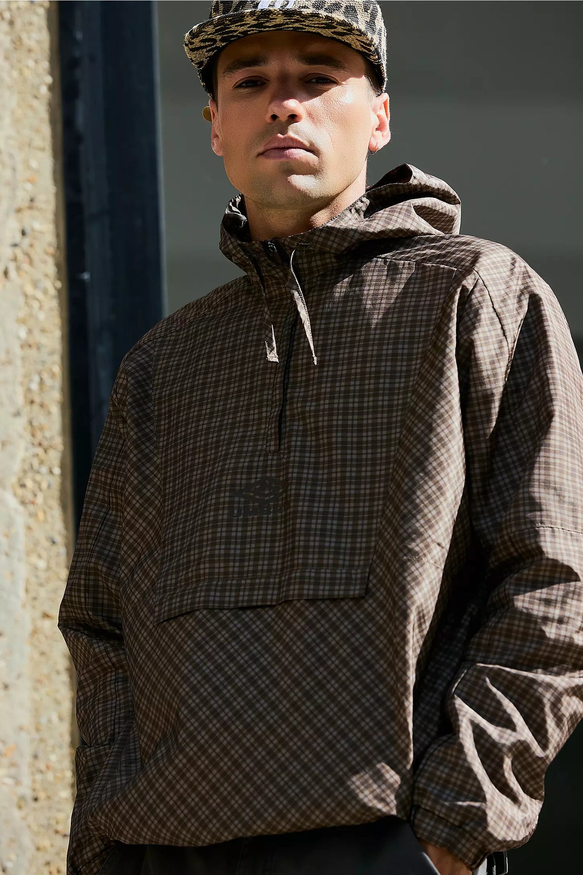Cagoule in Brown Check
