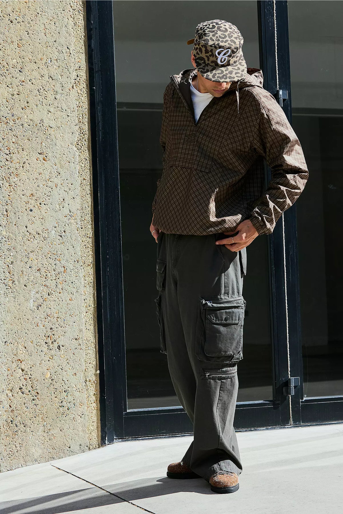 Cagoule in Brown Check