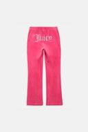 Juicy Couture Hot Pink Velour Diamanté Tracksuit Bottom