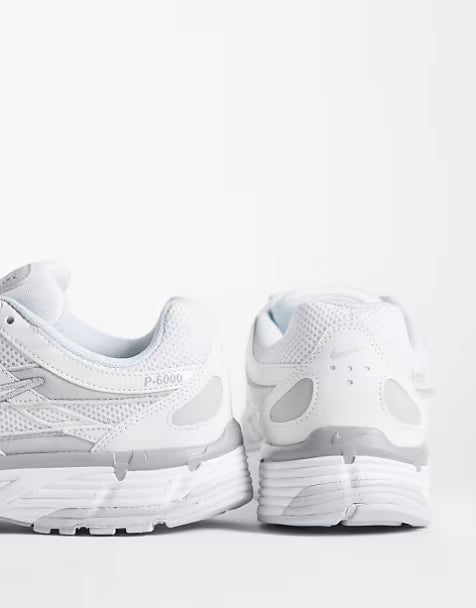 Nike P-6000 White and Silver