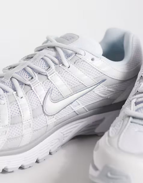 Nike P-6000 White and Silver