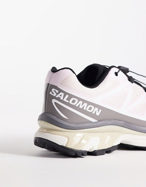 Salomon XT-6 trainers in cloudburst and icy pink