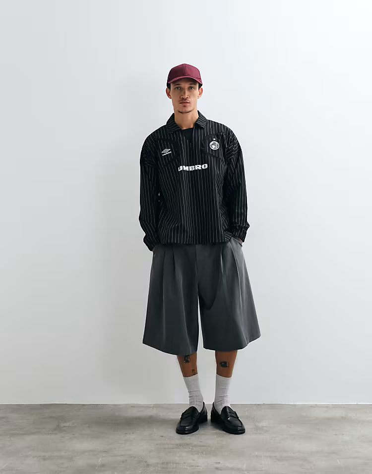 Pinstripe Drill Top