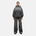 Good For Nothing Abrade Grey Sprayed Hoodie