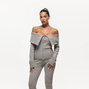 Good For Nothing Ridge Stone Off the Shoulder Long Sleeve
