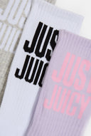 Juicy Couture 3 Pack Just Juicy Crew Socks