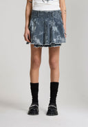 Ed Hardy Womens Edh Love Print Skirt - Blue