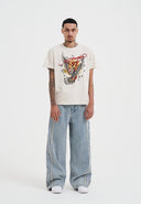 Ed Hardy Mens 97 Eagle Diamante T-Shirt - Beige