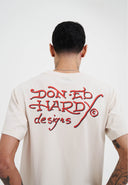 Ed Hardy Mens 97 Eagle Diamante T-Shirt - Beige