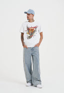 Ed Hardy Mens 97 Eagle Diamante T-shirt - White