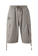 Ed Hardy Mens Dragon Crawl Woven Cargo Shorts - Grey