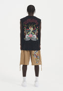 Ed Hardy Mens Dragon Crawl Woven Cargo Shorts - Beige