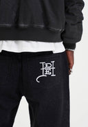 Ed Hardy Mens Laser Etched Dragon Repeat Denim Trousers Jeans - Black