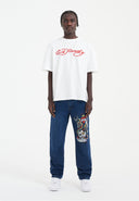Ed Hardy Mens Nyc-Skull Diamante Denim Trousers Jeans - Indigo