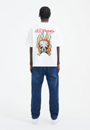 Ed Hardy Mens Nyc-Skull Diamante Denim Trousers Jeans - Indigo