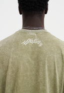 Ed Hardy Mens Skull Out Of Hell Relaxed T-shirt - Khaki