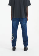 Ed Hardy Mens True-Till-Death Diamante Denim Trousers Jeans - Indigo