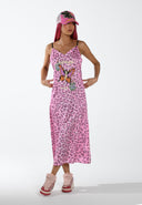 Ed Hardy Womens Motherfly Slip Dress - Pink
