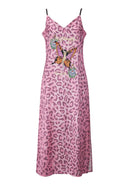 Ed Hardy Womens Motherfly Slip Dress - Pink