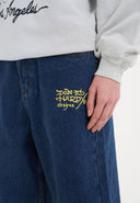 Ed Hardy Womens Born Wild Relaxed Denim Jorts Shorts - Indigo