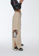 Ed Hardy Womens Geisha Cargo Skirt - Beige
