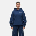 Good For Nothing Overlock Washed Blue Hoodie
