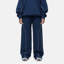 Good For Nothing Overlock Washed Blue Sweatpant