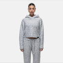 Good For Nothing Cozy Boucle Knitwear Grey Hoodie