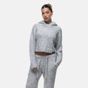 Good For Nothing Cozy Boucle Knitwear Grey Hoodie