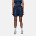 Good For Nothing Overlock Washed Blue Shorts