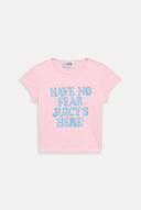 Juicy Couture The Icons | Juicy Pink 'Have No Fear' Baby Tee