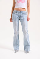 Juicy Couture Light Wash Mid Rise Crown Jeans