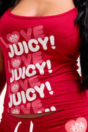 Juicy Couture Toreador Love Juicy Vest & Short Pj Set