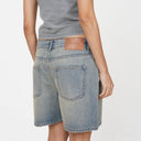 Good For Nothing Heavy Washed Light Blue Denim Shorts