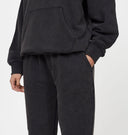 Good For Nothing Float Butterfly Washed Black Sweatpants
