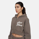 Good For Nothing Authentic Taupe Zip Hoodie