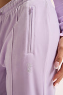Juicy Couture Pastel Lilac Velour Diamanté Tracksuit Bottom