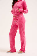 Juicy Couture Hot Pink Velour Diamanté Tracksuit Bottom