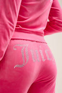Juicy Couture Hot Pink Velour Diamanté Tracksuit Bottom