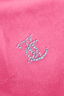 Juicy Couture Hot Pink Diamanté Velour Zip-Through Hoodie
