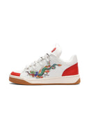 Ed Hardy Mens Hardflip Low - Dragons - White/Red