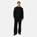 Good For Nothing Cozy Boucle Knitwear Black Crew
