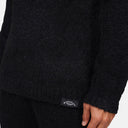 Good For Nothing Cozy Boucle Knitwear Black Crew