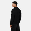 Good For Nothing Cozy Boucle Knitwear Black Polo