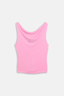 Juicy Couture Cotton Candy Outline Diamante Drape Top