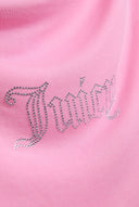 Juicy Couture Cotton Candy Outline Diamante Drape Top