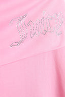 Juicy Couture Cotton Candy Diamante Roll Down Skirt