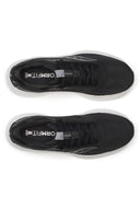 Saucony Ride 18 Men's Running Shoes - Black/White (Wide)