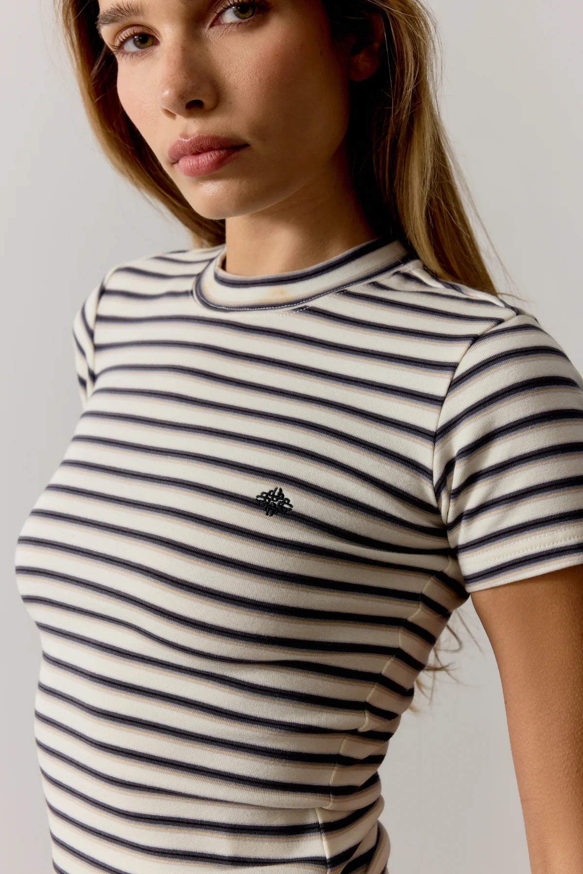 Stripe Brushed Cotton Baby Tee